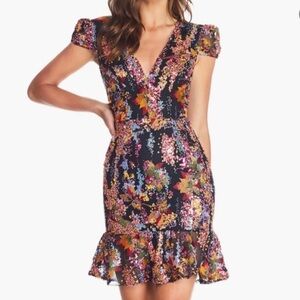 NWT- Dress the Population - Corinne Sequin Dress - Size M